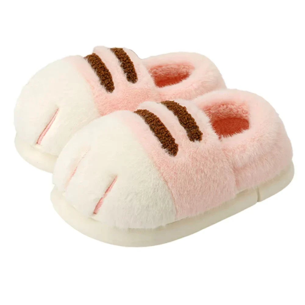 Cozy Cat Paw Slippers for Women