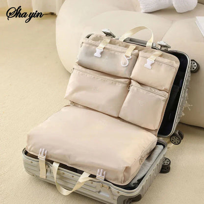 Portable 6 Piece Collapsible Travel Bag Set