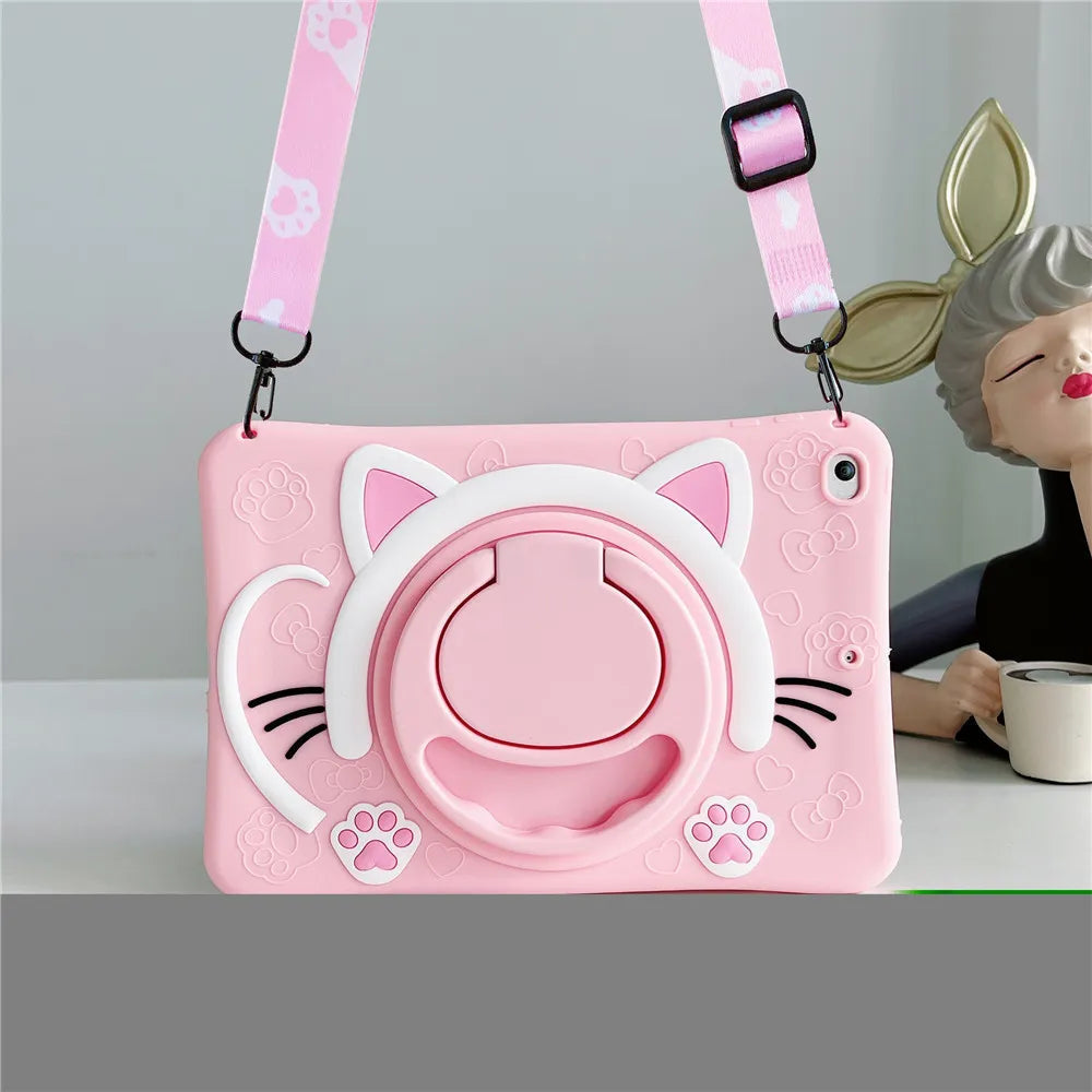 Clear Kid Friendly iPad Protective Cover Stand