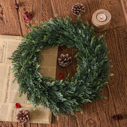 Fresh Greenery Circular Wreath Home Decoration 30cm