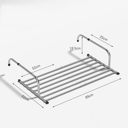 Compact Stainless Foldable Laundry Rack - Luxicro