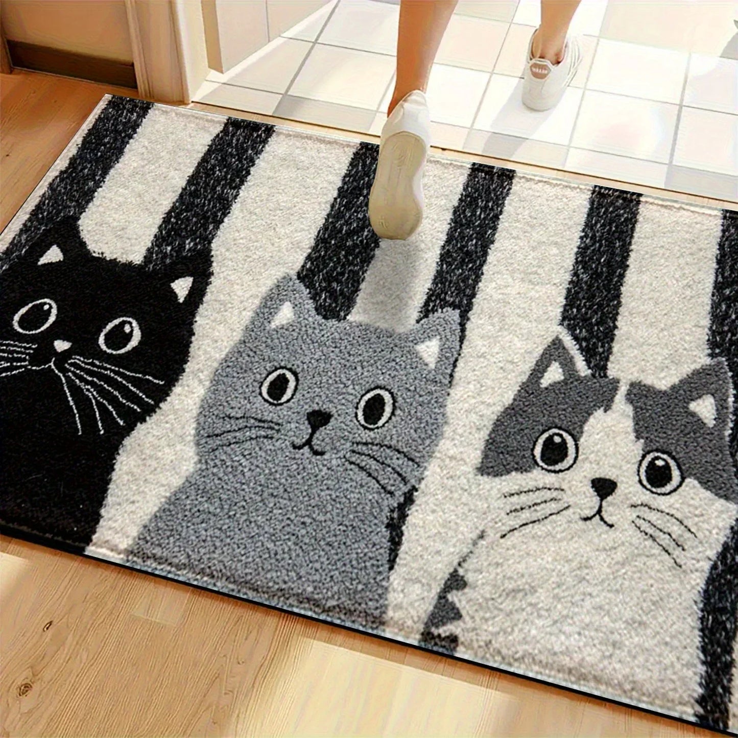Colorful Cat Theme Rug Mat
