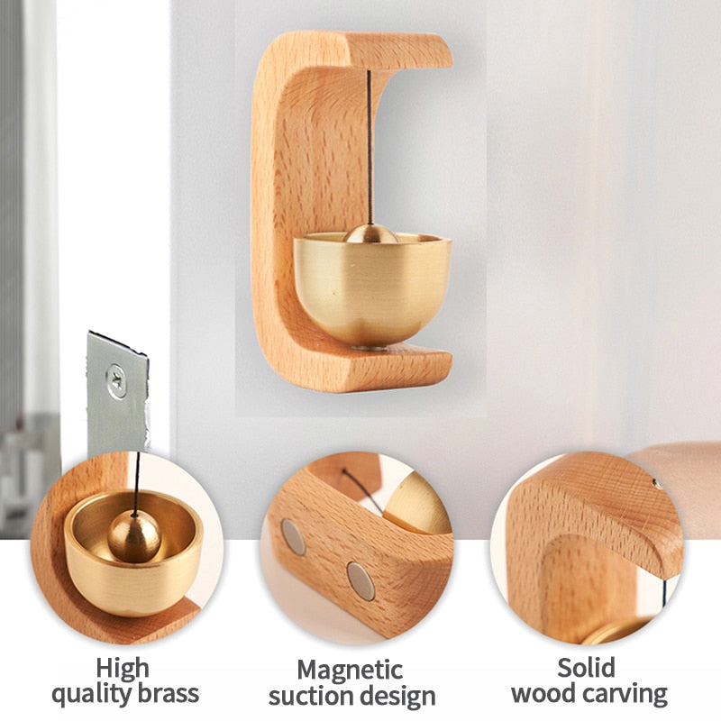 Rustic Wooden Door Chime Bell