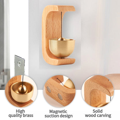 Rustic Wooden Door Chime Bell