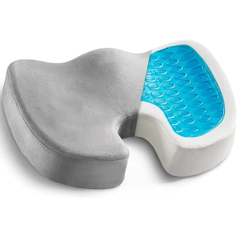 Soft Orthopedic Chair Cushion with Non Slip Base