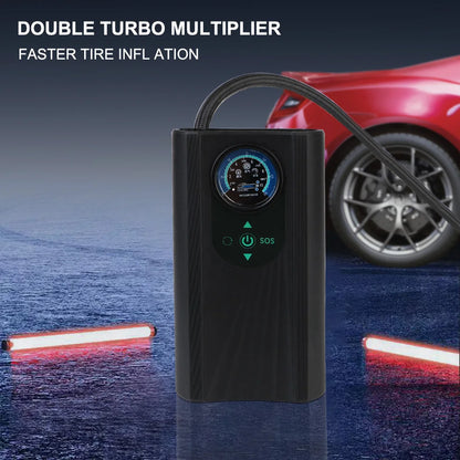 Portable 12V Car Tire Inflator Pump Kit