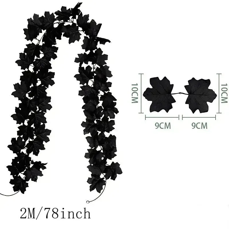 Fall Faux Maple Leaf Hanging Decoration Garland