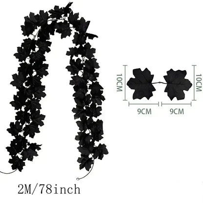 Fall Faux Maple Leaf Hanging Decoration Garland