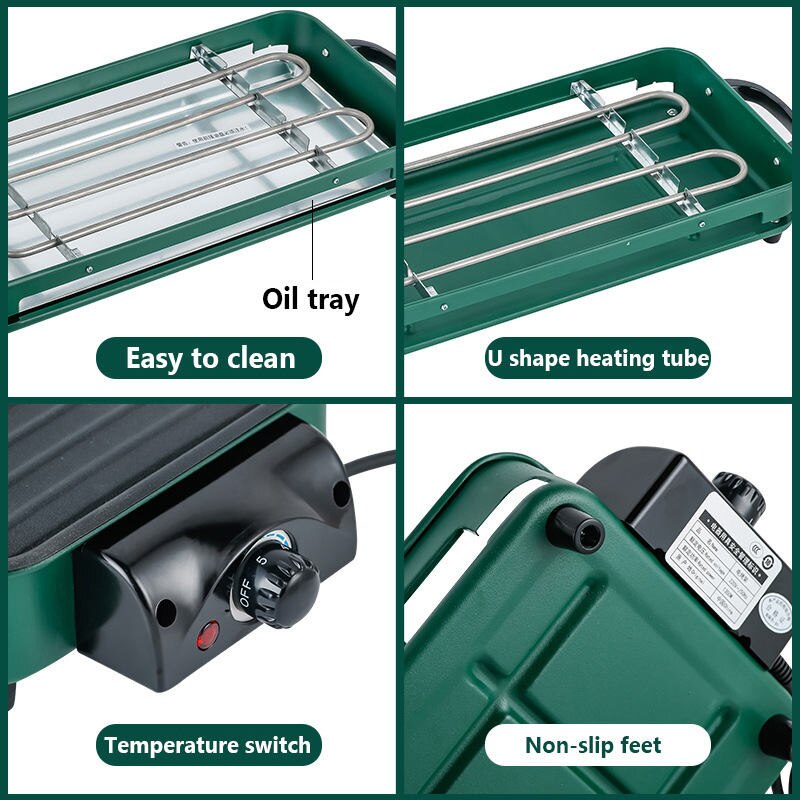 Portable Indoor Smokeless BBQ Grill