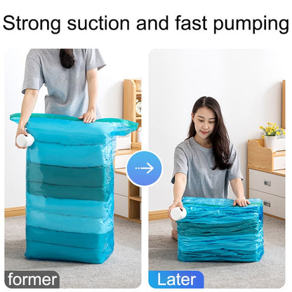 Compact Storage Bag with Portable Vacuum Sealer