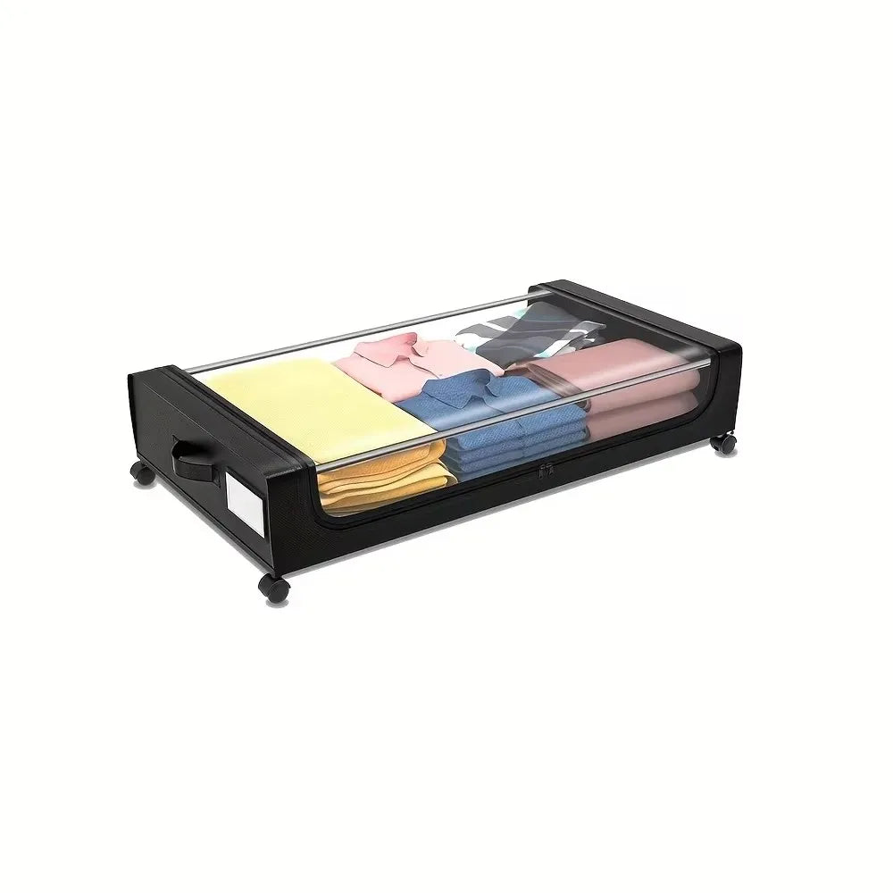 Rolling Under Bed Storage Bin with Handle
