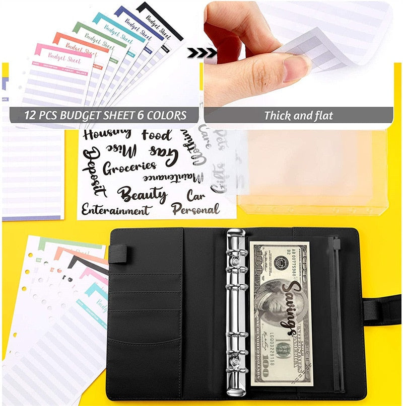 Luxury Leather Wallet Journal Planner Combo