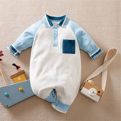 Adorable Infant Boy Short Romper