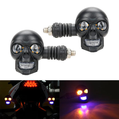 Bold Skull LED Bike Turn Signal Light