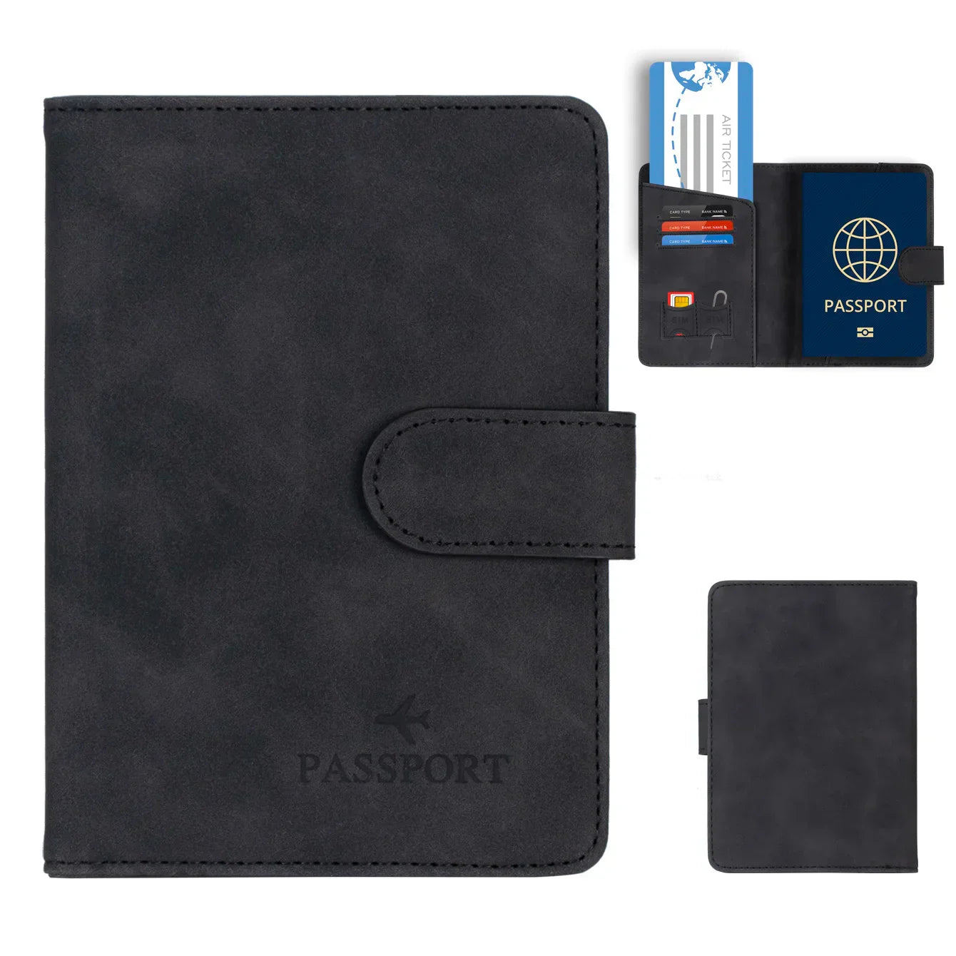 Secure Travel Passport Wallet for Men Women