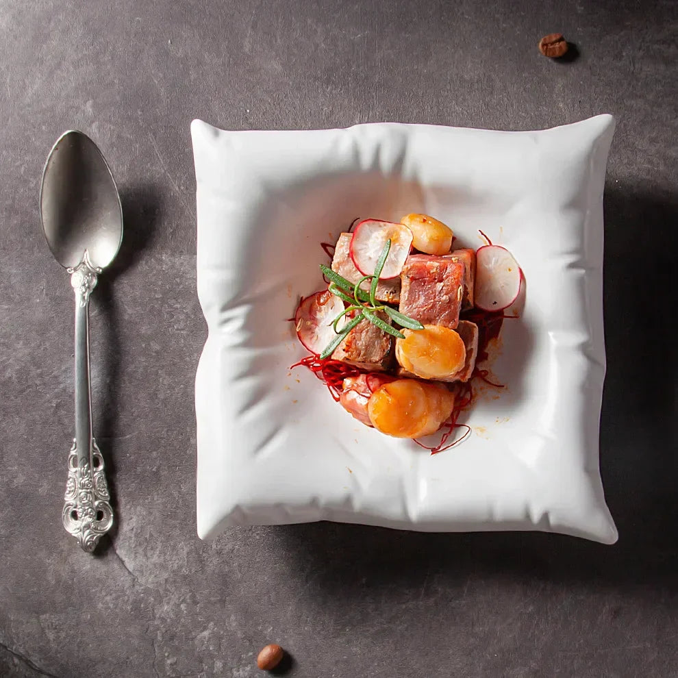 Decorative Ceramic Oval Serving Plate