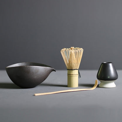 Authentic Green Tea Ceremony Set with Whisk and Cup - Luxicro