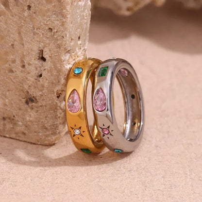 Premium 18k Stone Cocktail Ring - Luxicro