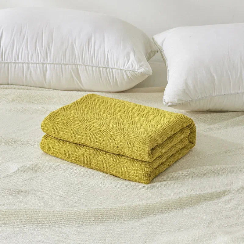 Cozy White Blanket for Living Room