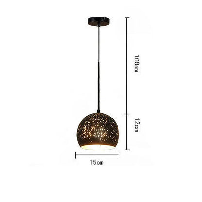 Rustic Chic Metal Hanging Lamp