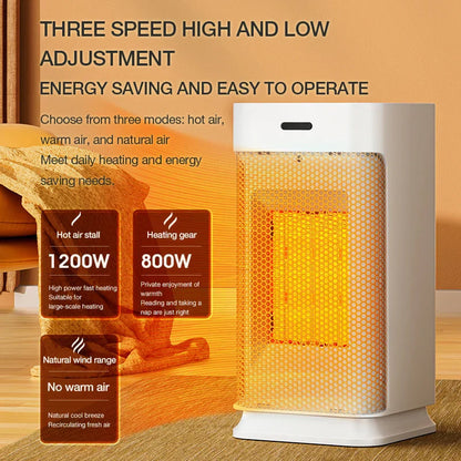 Compact Rechargeable Hand Warmer with LED Nightlight