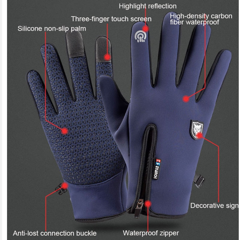 Cozy Water Resistant Winter Touch Screen Gloves