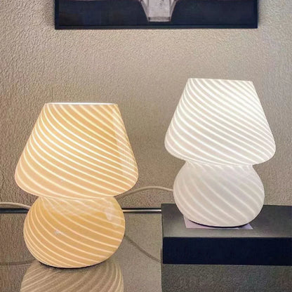 Elegant Clear Mushroom Desk Lamp
