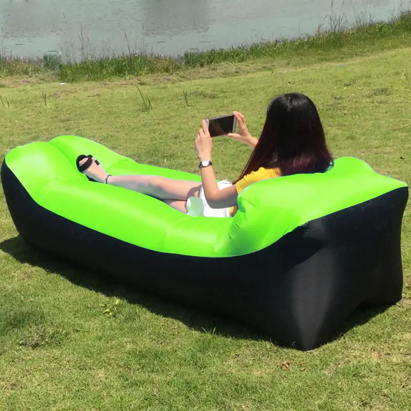 Plush Inflatable Outdoor Sofa Lounge Seat