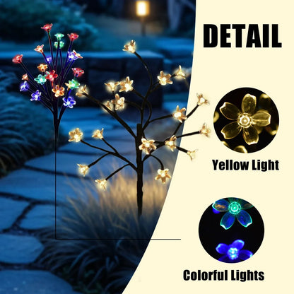 Colorful Solar Powered Garden Path Lights