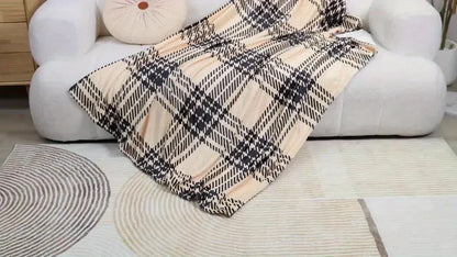 Cozy Patchwork Throw Blanket Floral Design