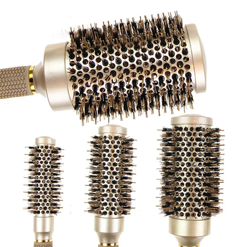 Premium Round Hair Brush Set with Ceramic Bristles