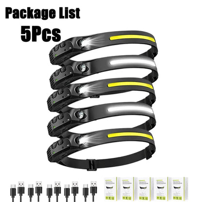 Bright Portable LED Flashlight Headlamp