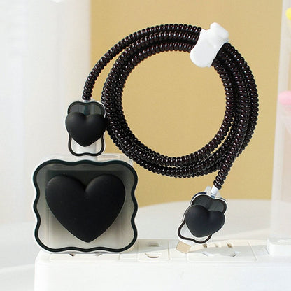 Clear Phone Charging Cable Cover Case