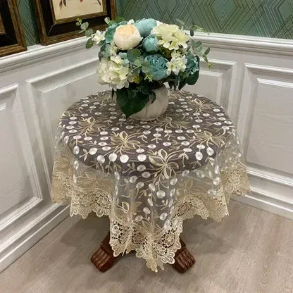 Beautiful Flower Print Table Cover