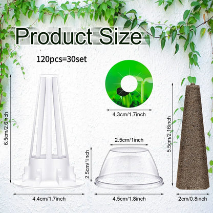Complete Indoor Hydroponic Grow Kit 120pc Set