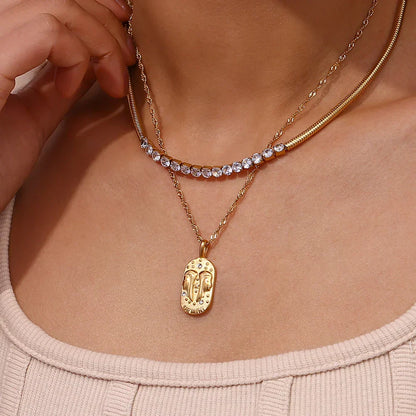 Dainty Zodiac Tarot Chain Necklace