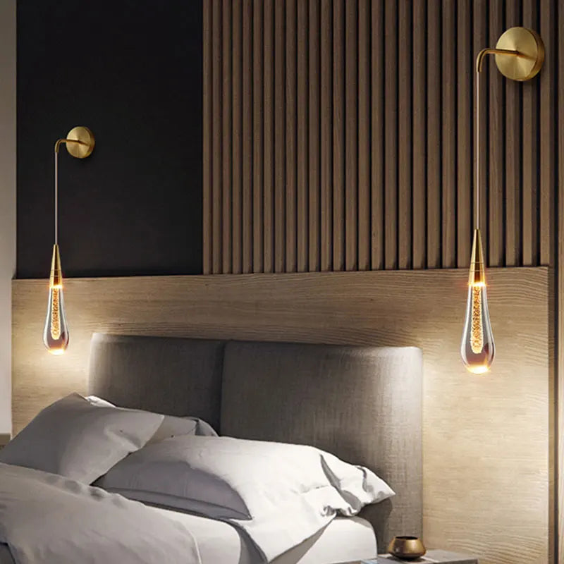 Elegant Glass LED Desk Lamp