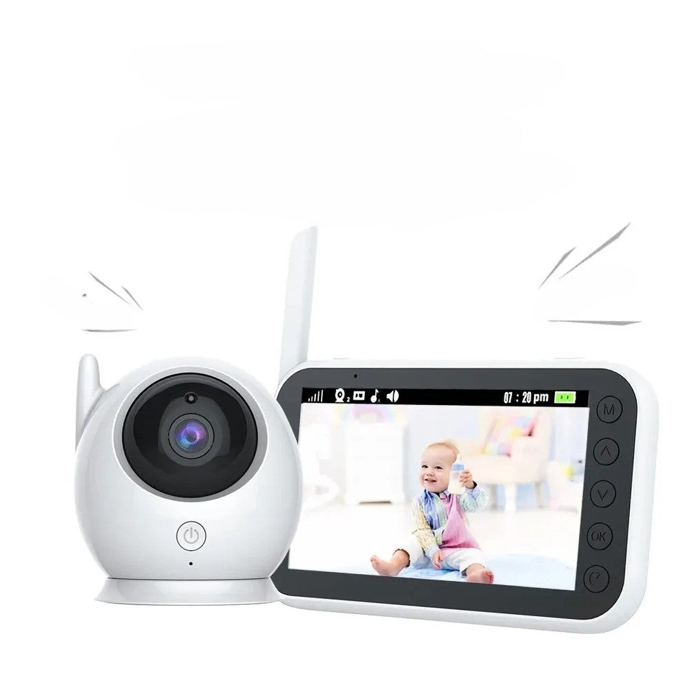Baby Video Monitor with Night Vision and Lullaby Music - Luxicro