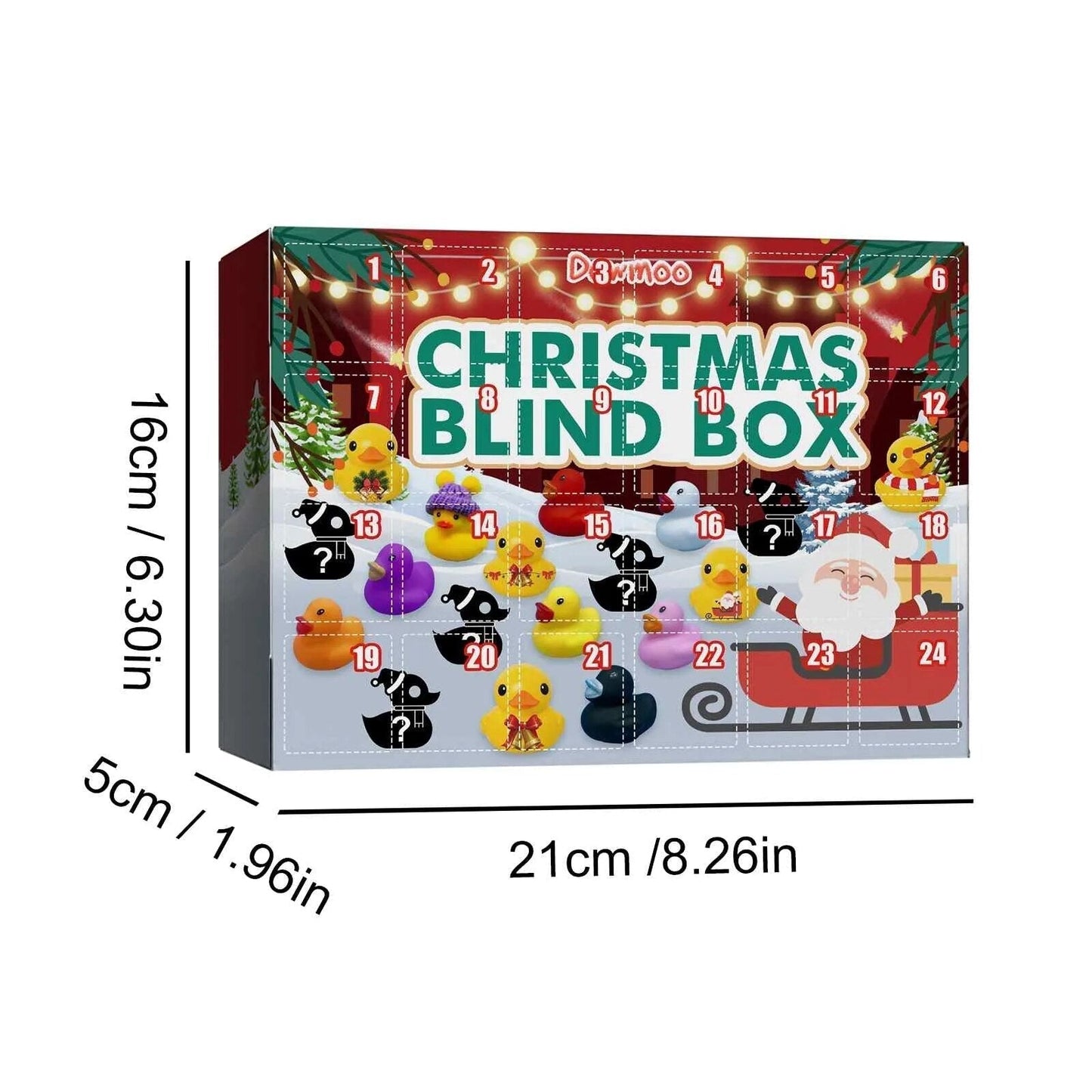 Colorful Quacking Duck Holiday Advent Calendar