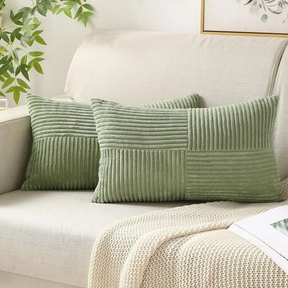 Plush Patterned Velvet Pillow Covers