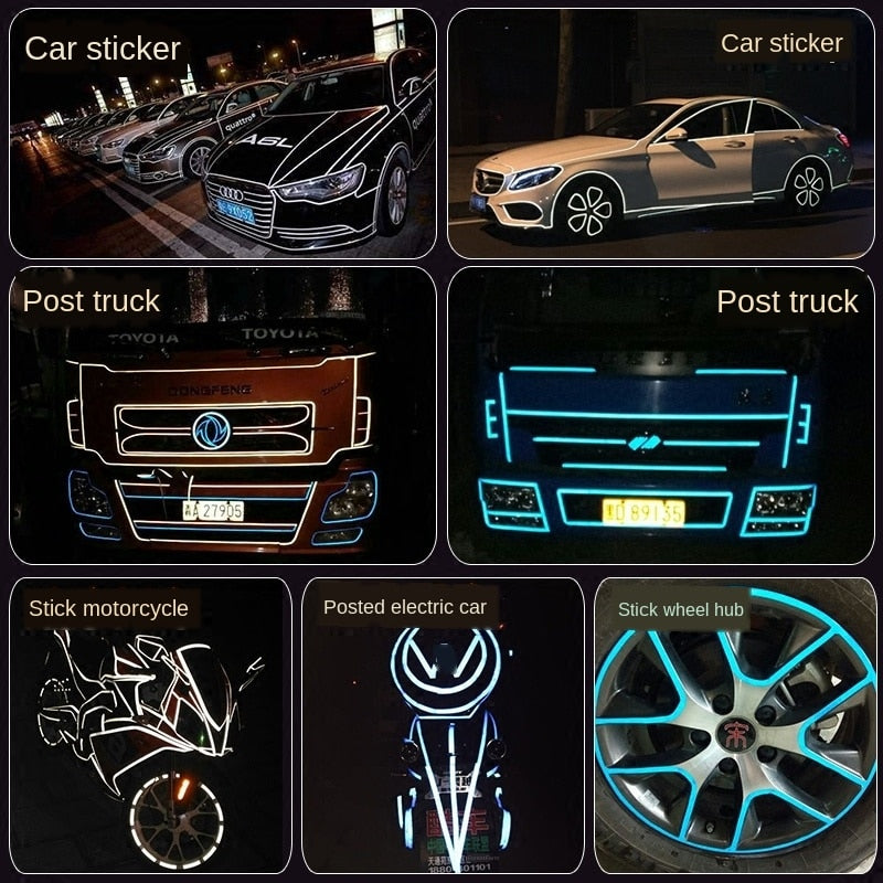 Bright Car Safety Reflective Decals