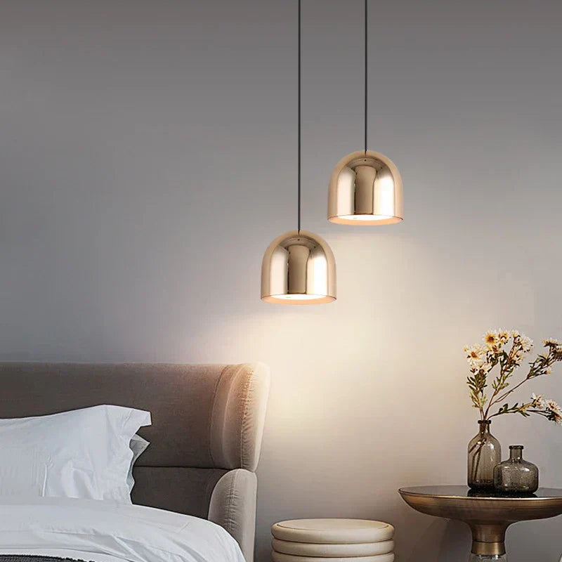 Sleek Aluminum Pendant Light with Clear Shade - Luxicro