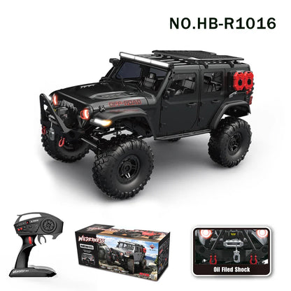 Fast 4WD RC Rock Crawler Car with LED Lights