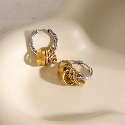 Dainty Twist Drop Spiral Earrings