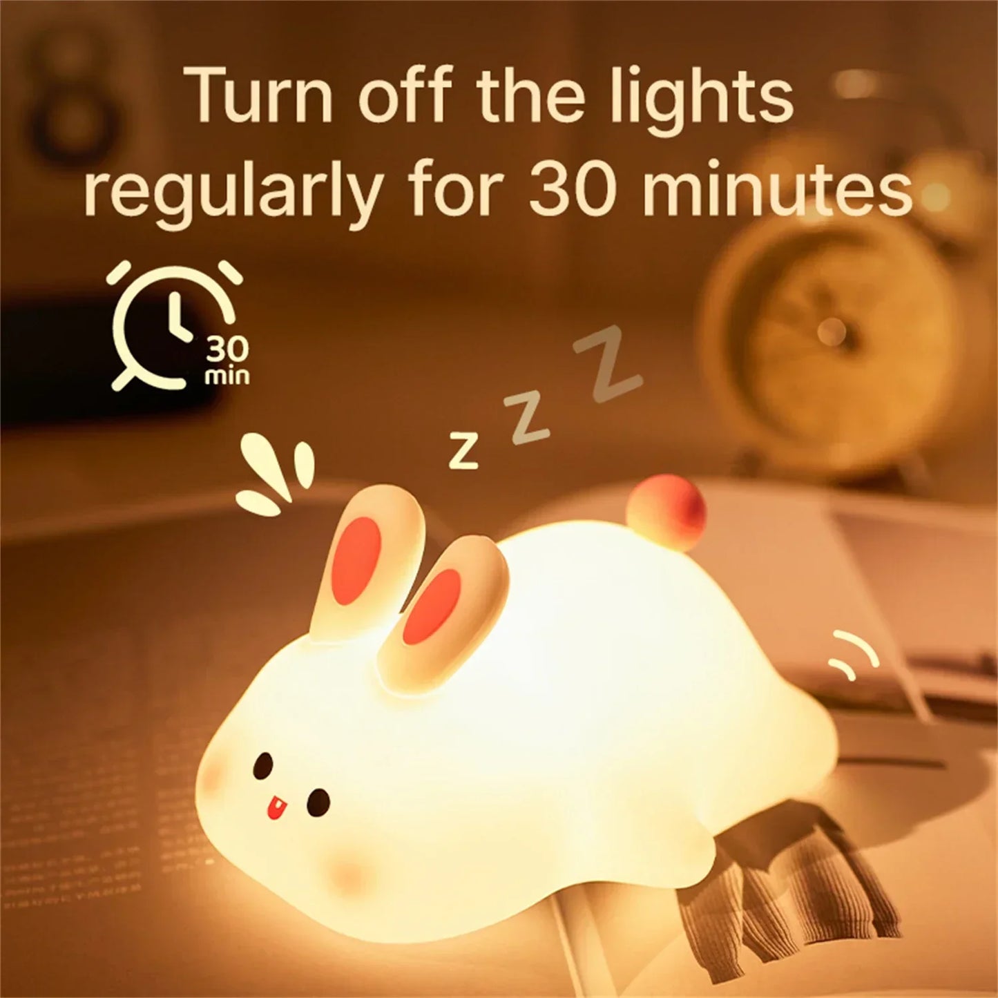Cute Duck LED Plug Night Light Soft USB