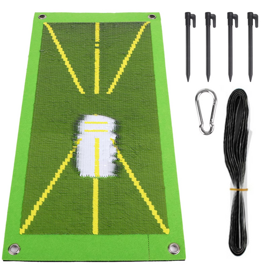 Advanced Golf Swing Practice Mat with Ball Strike Tracker - Luxicro