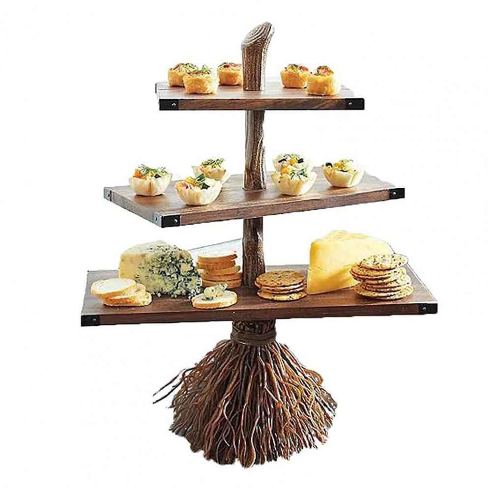 Magical 3 Tier Broom Shape Shelf Stand