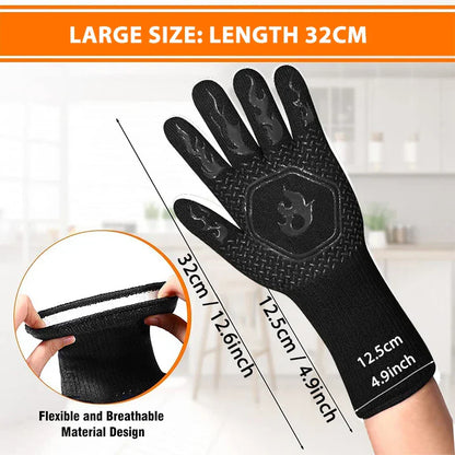 Heat Resistant BBQ Glove with Non Slip Grip