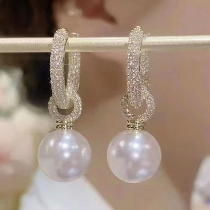 Beautiful Round Heart Drop Earrings