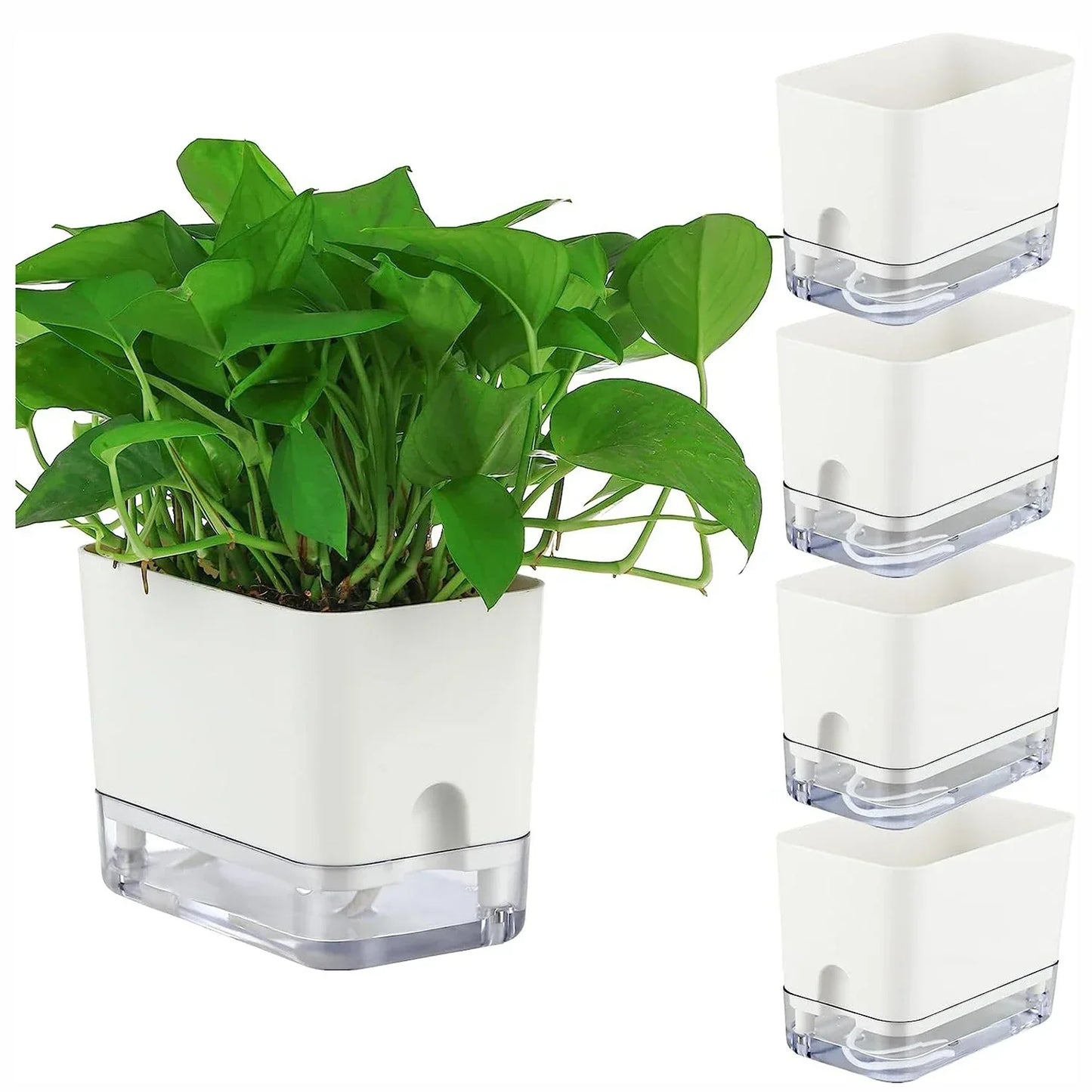 Automatic Self Watering Indoor Plant Pot with Moisture Meter